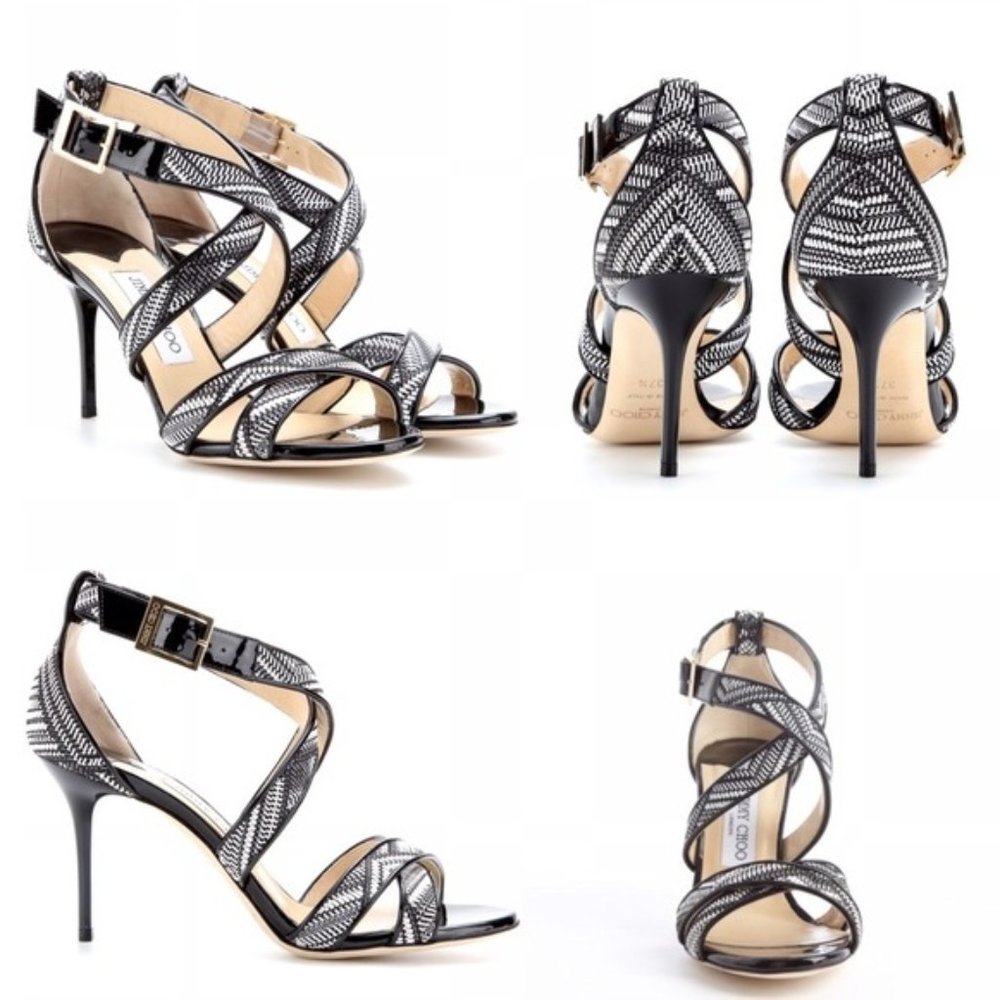 Jimmy Choo Louise Leather Heels - 38/US 8